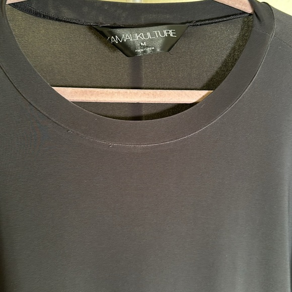 Norma Kamali Kulture Short Sleeve Gray Shift Dress - Medium - Picture 2 of 5